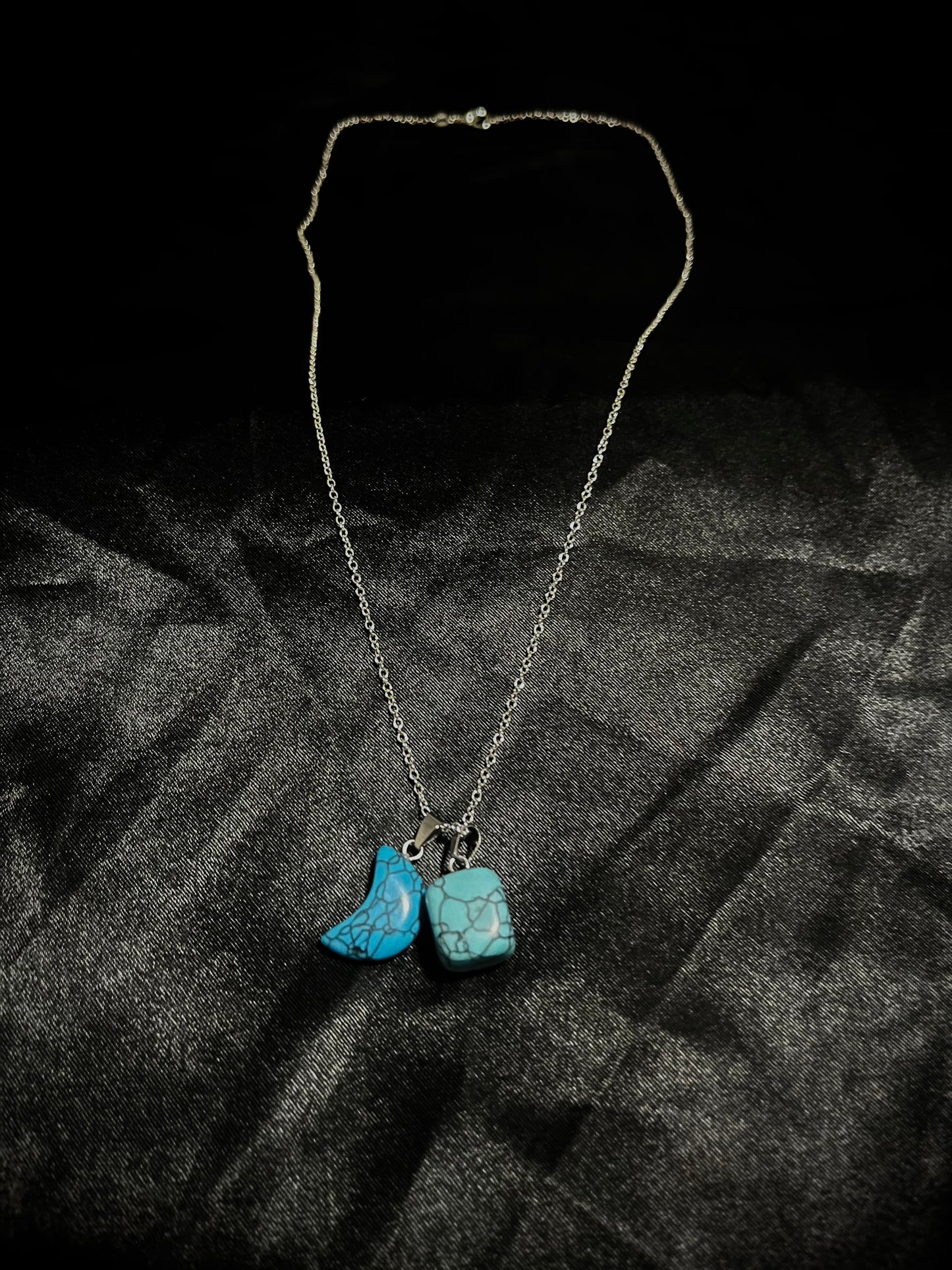 Marble Moon Chain Blue