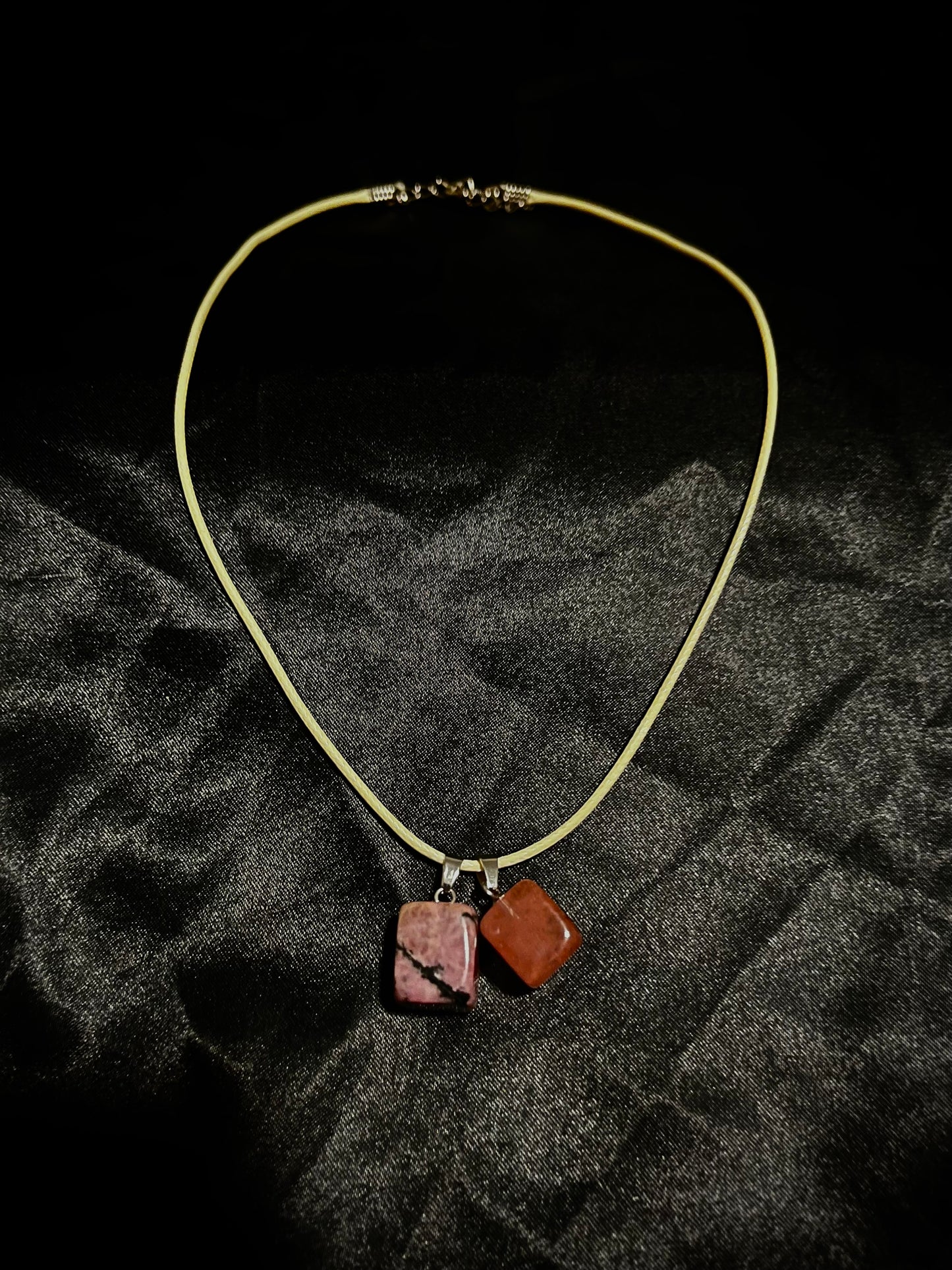 Cube Necklace Yellow N Pink