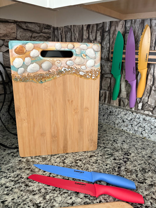 SheShells Cutting Board Wooden