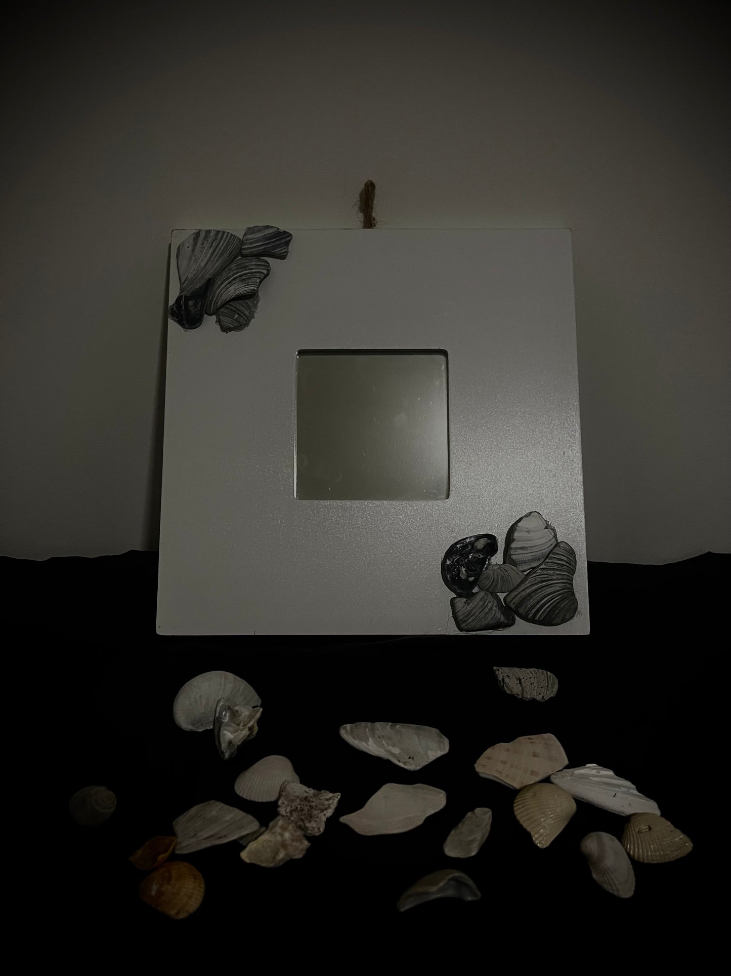 Picture small mirror grey