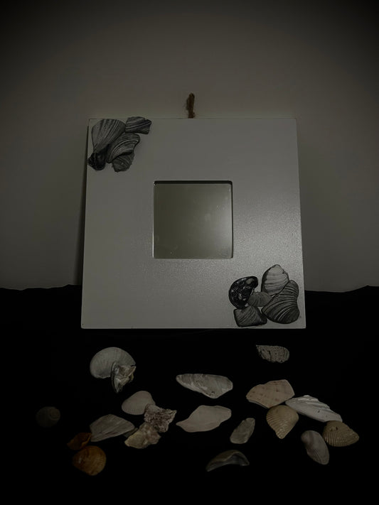 Picture small mirror grey