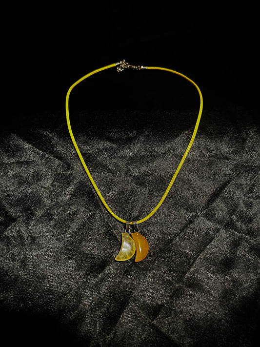 Moon Necklace Yellow N Yellow