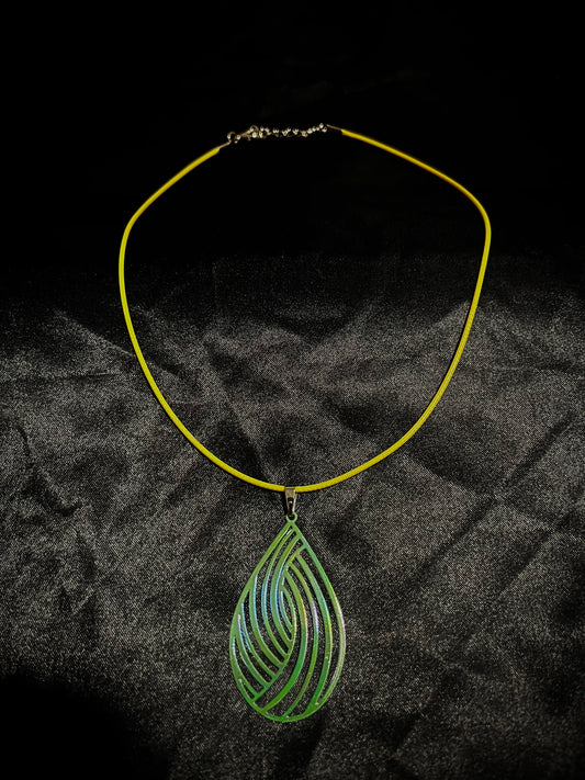 Shell Necklace Yellow N Green
