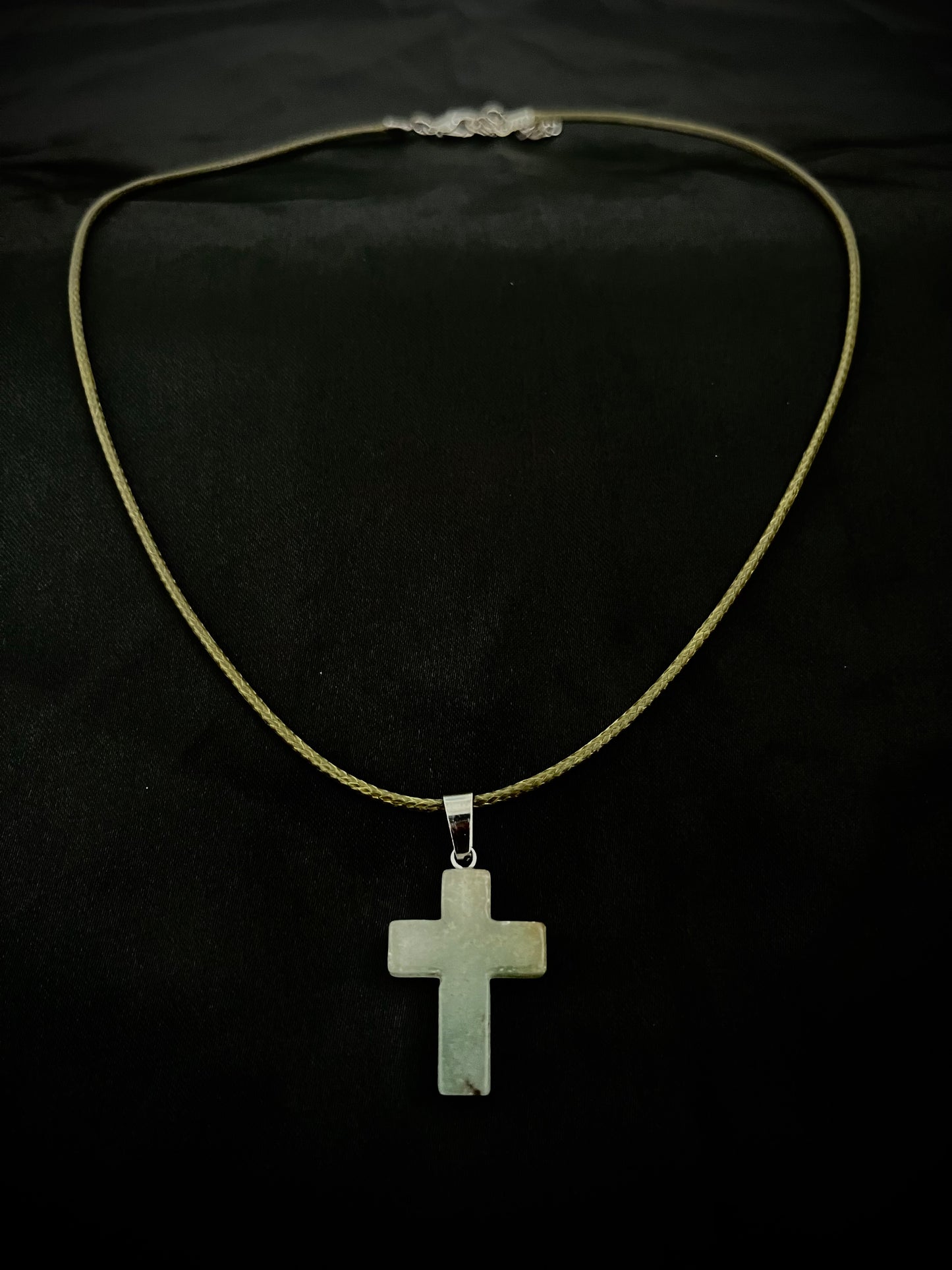 Cross Necklace Green N Green