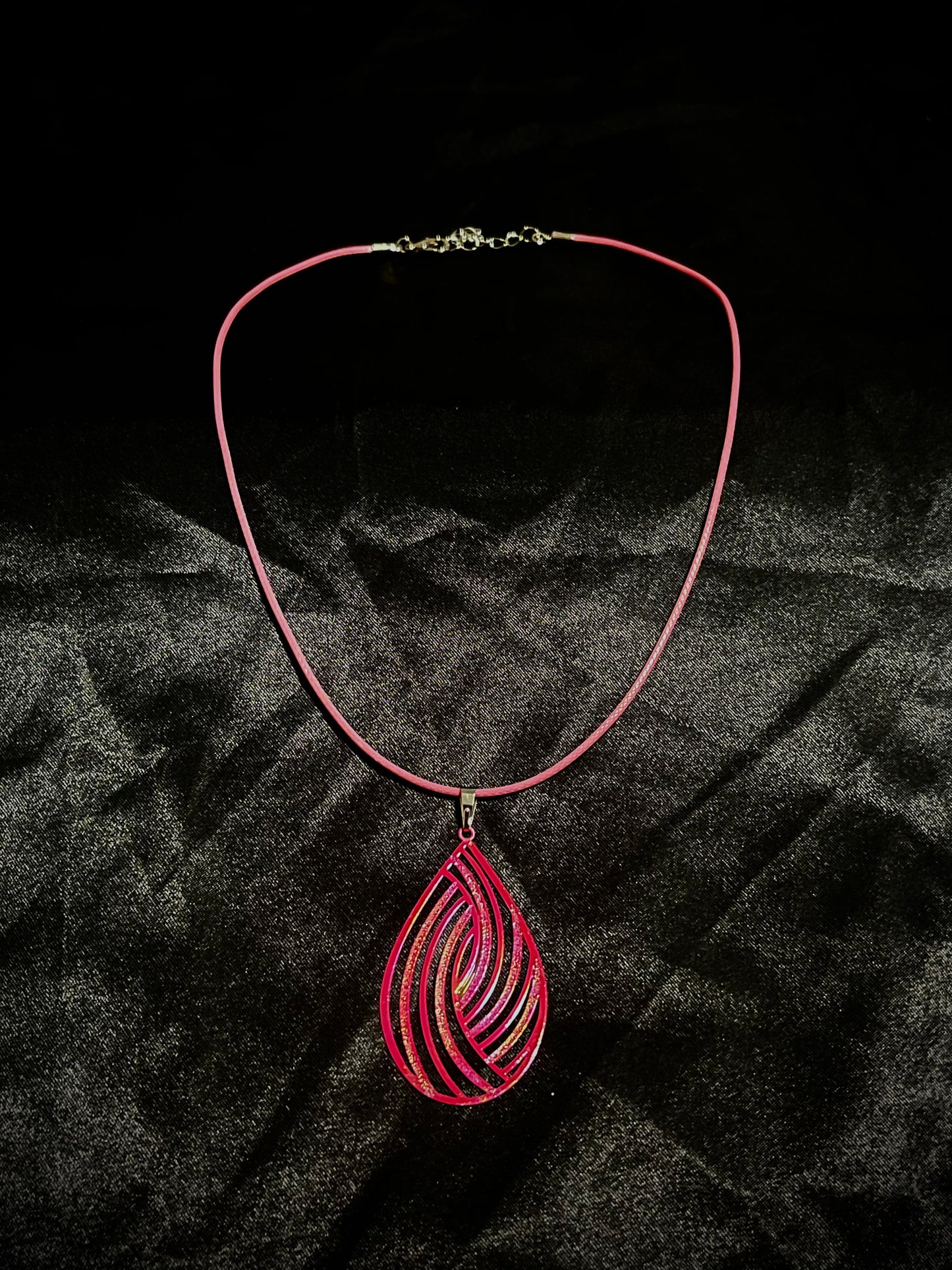 Shell Necklace Pink N Red