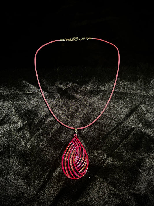 Shell Necklace Pink N Red