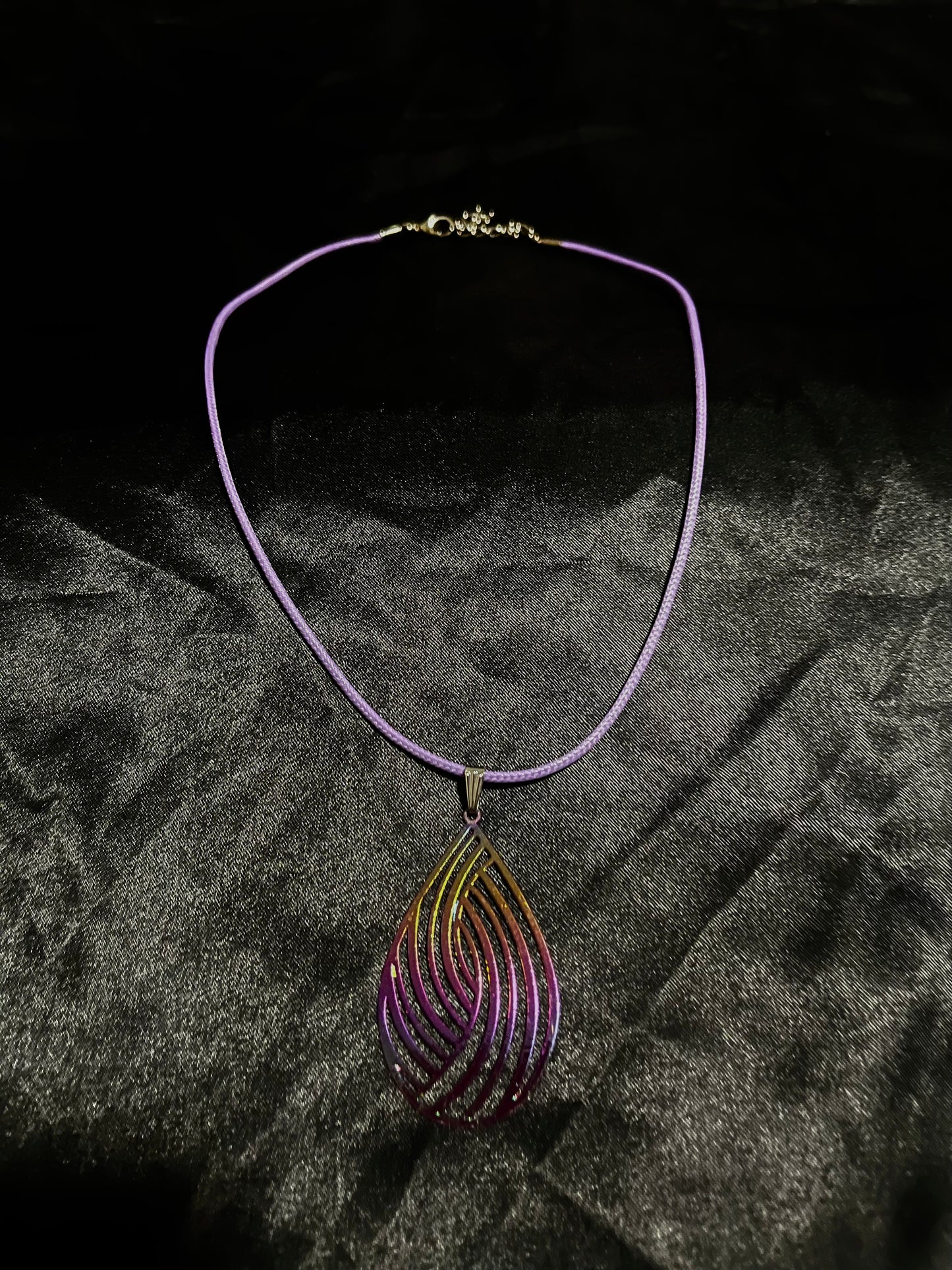 Shell Necklace Light Purple N Purple