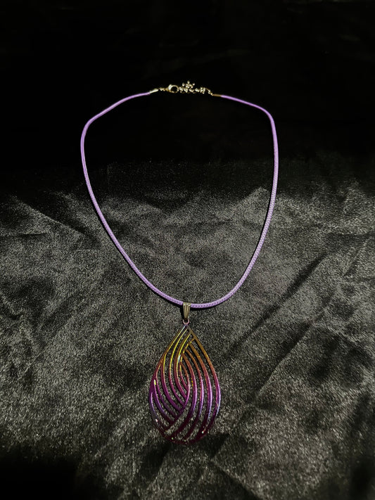 Shell Necklace Light Purple N Purple