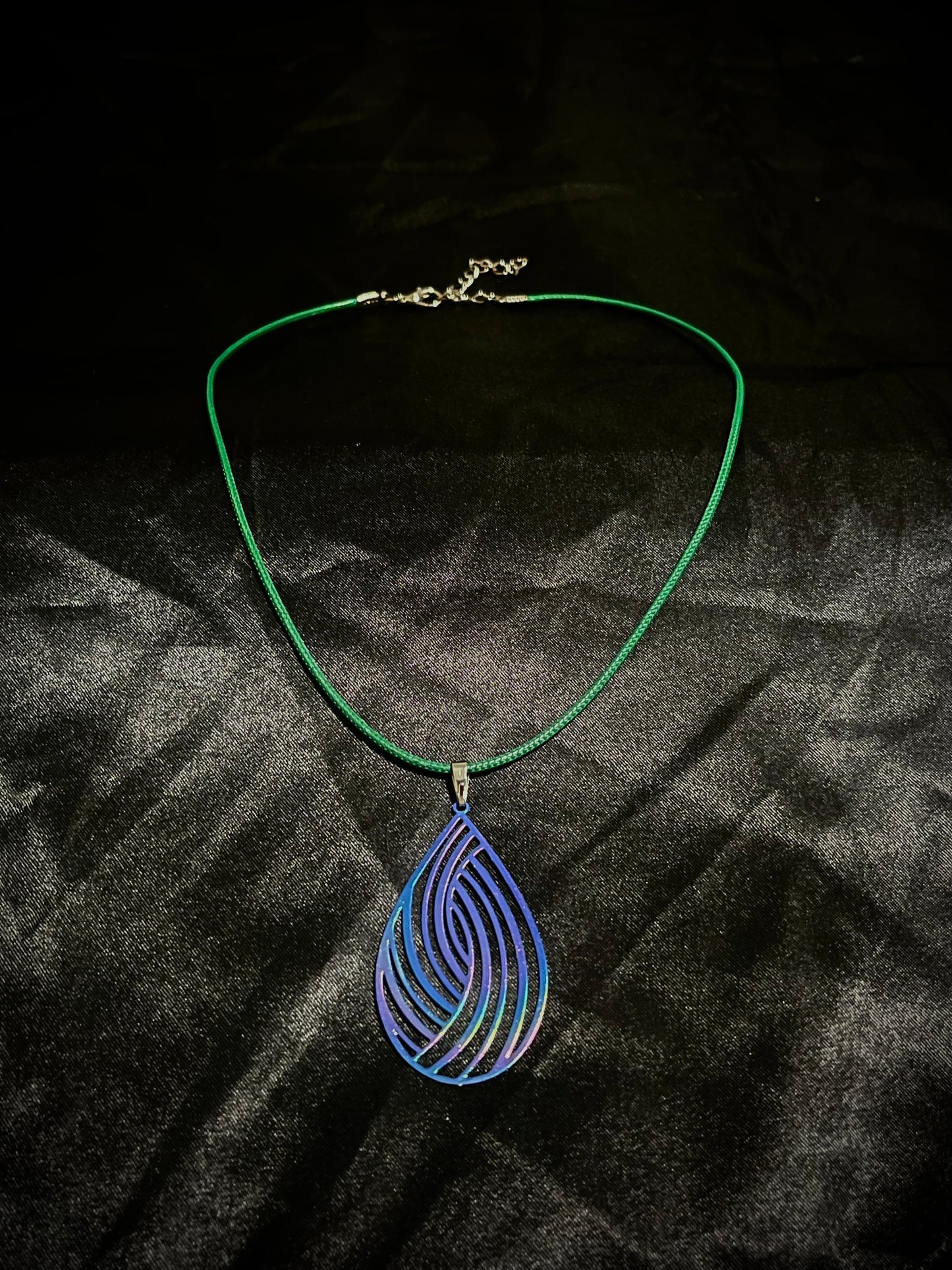 Shell Necklace Green N Blue