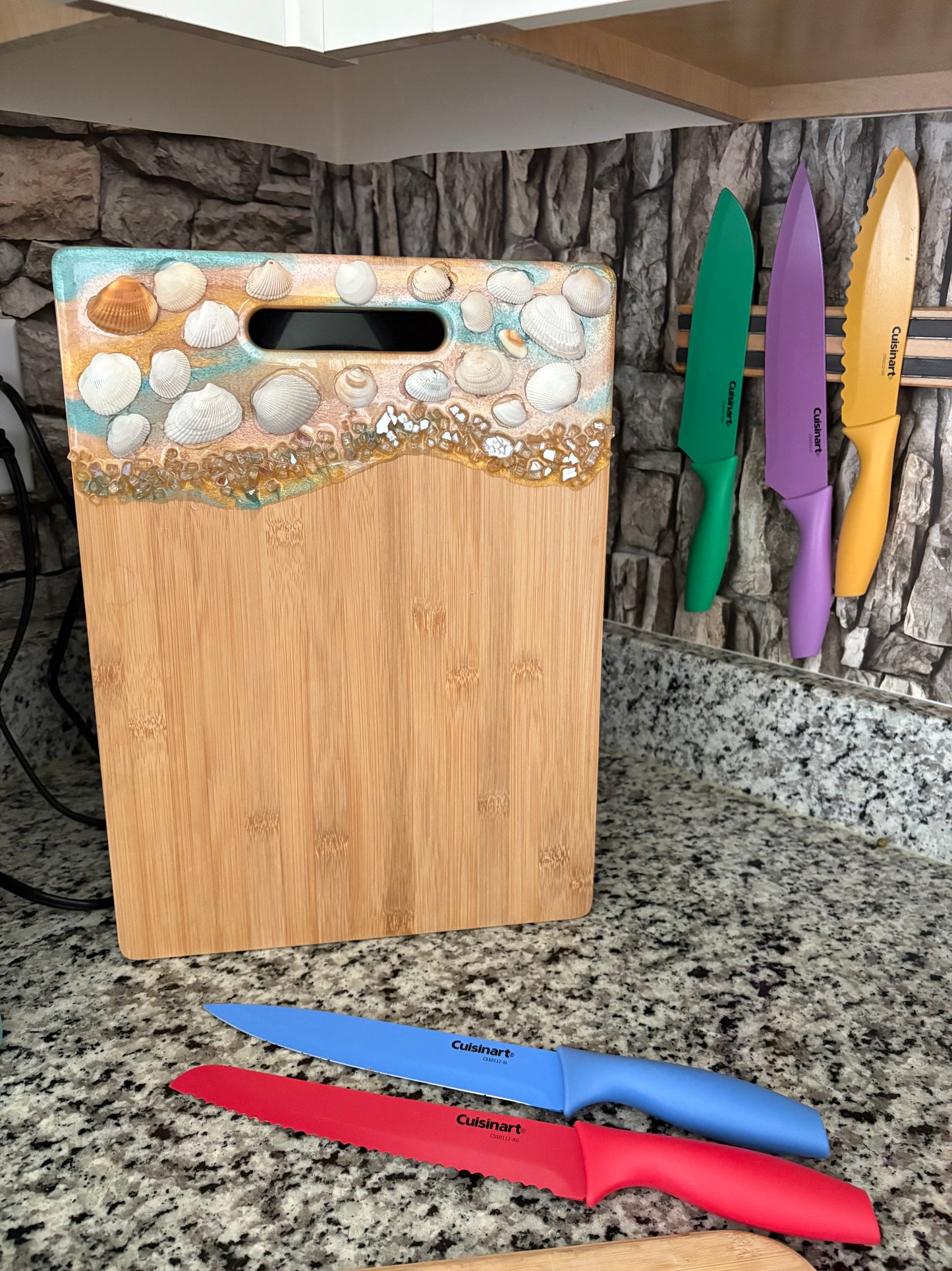 SheShells Cutting Board Wooden