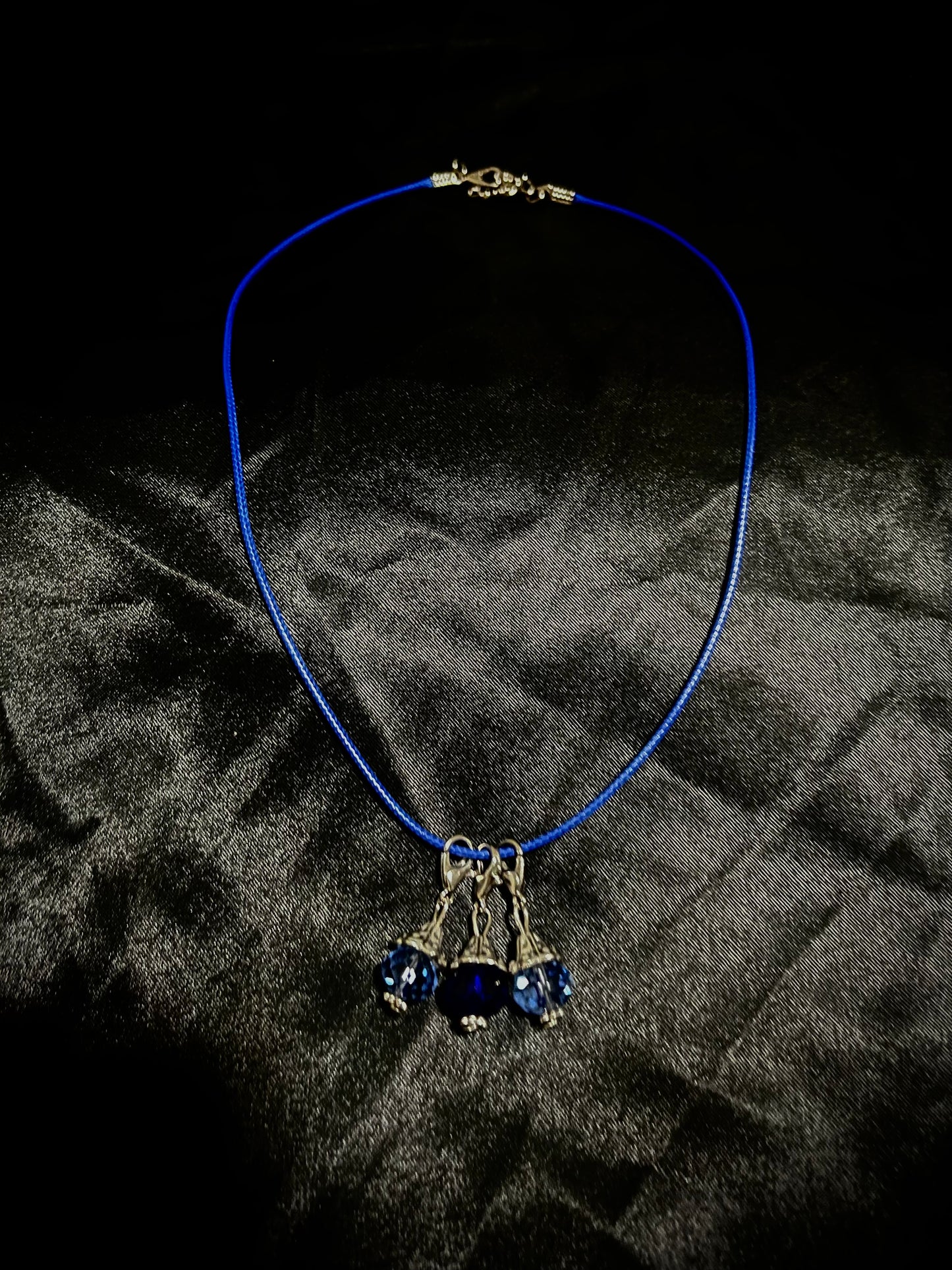 Crystal Necklace Blue N Blue